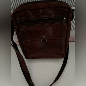Jack George’s brown leather crossbody